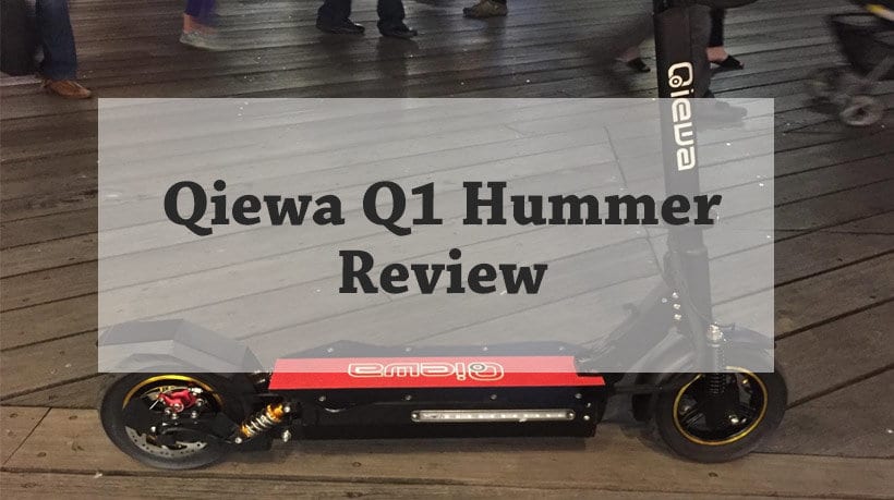 Qiewa q1 hummer electric scooter appearance