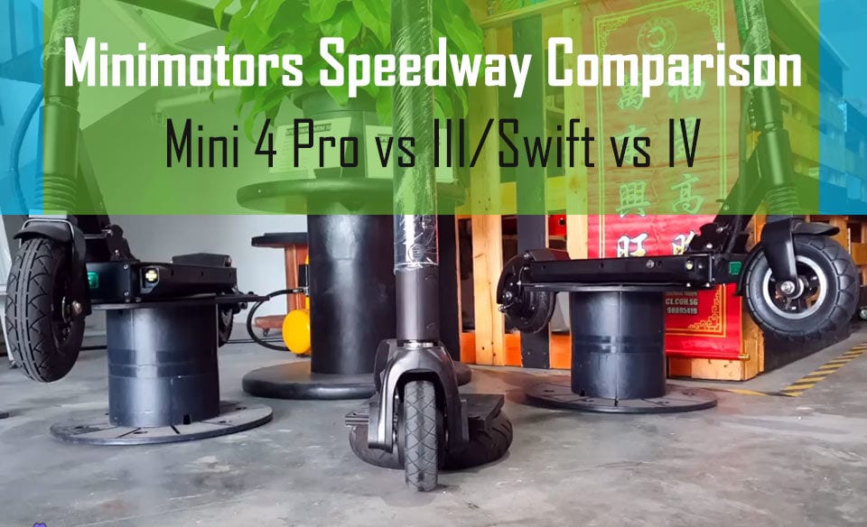 Minimotors speedway mini 4 pro vs III/Swift vs IV comparison image