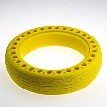 A honeycomb tire for an electric scooter
