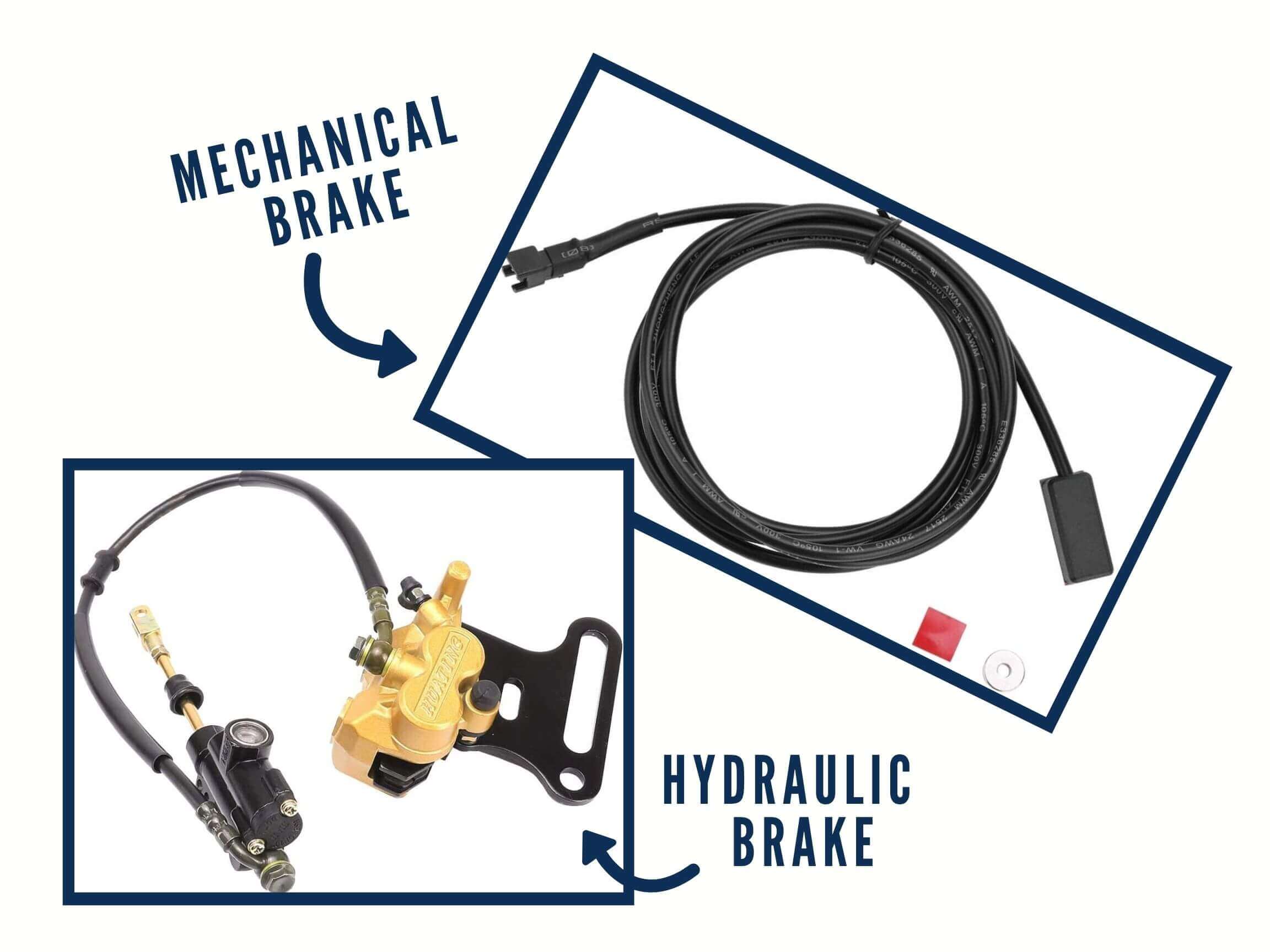 hydraulic vs. mechanical electric scooter brakes