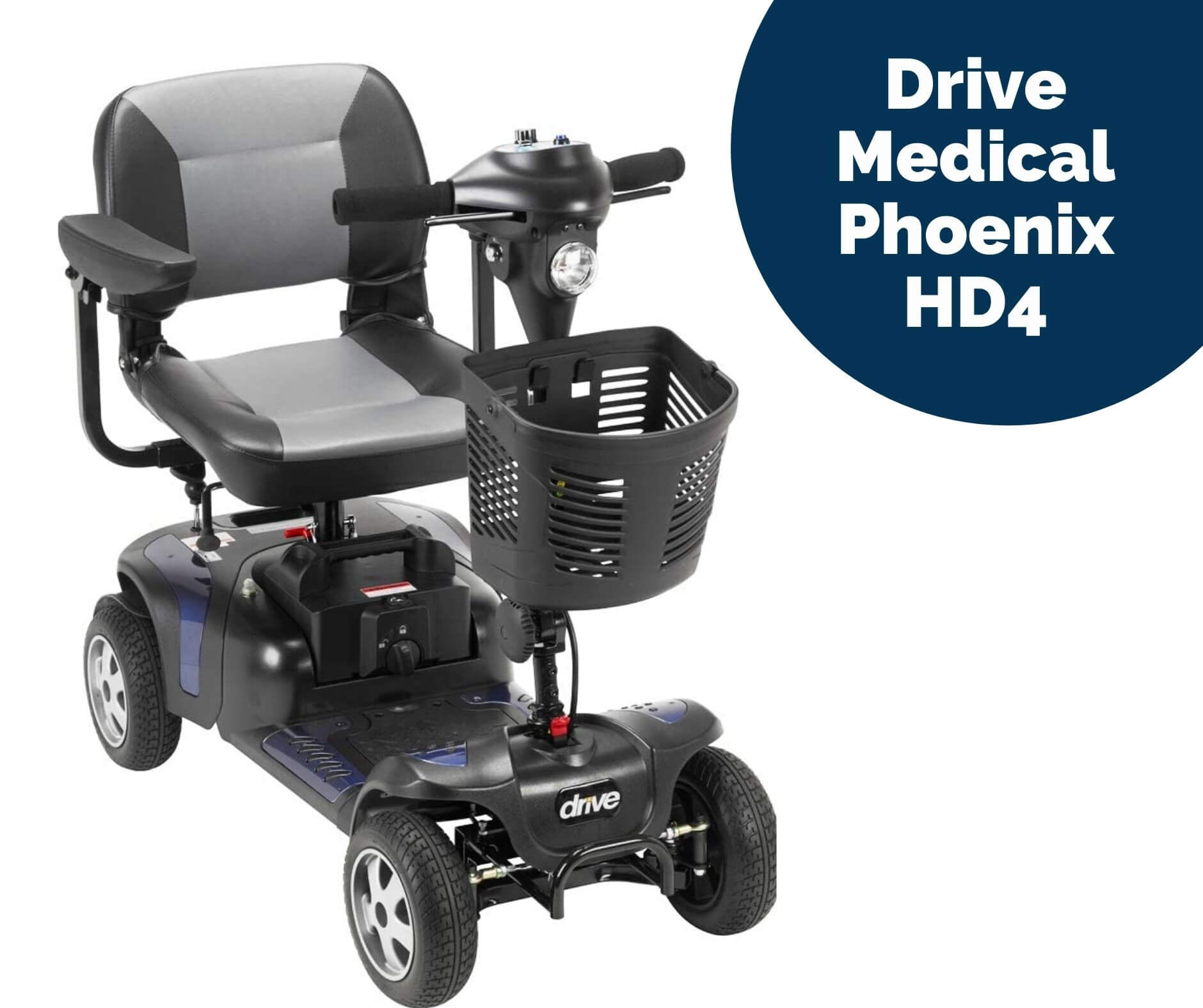 Drive Medical Phoenix HD4 Heavy-Duty Electric Mobility Scooter