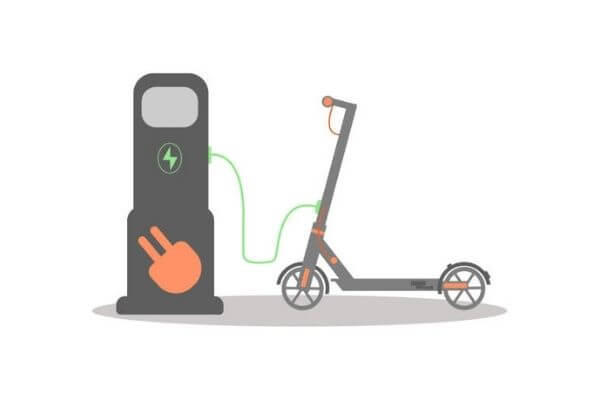 Charging your e-scooters